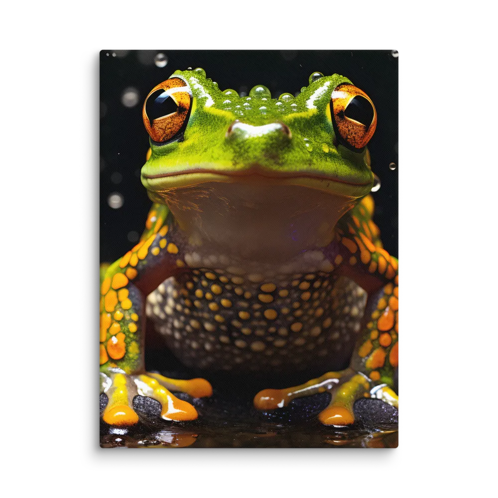 Emerald Elegance: The Frog in Focus