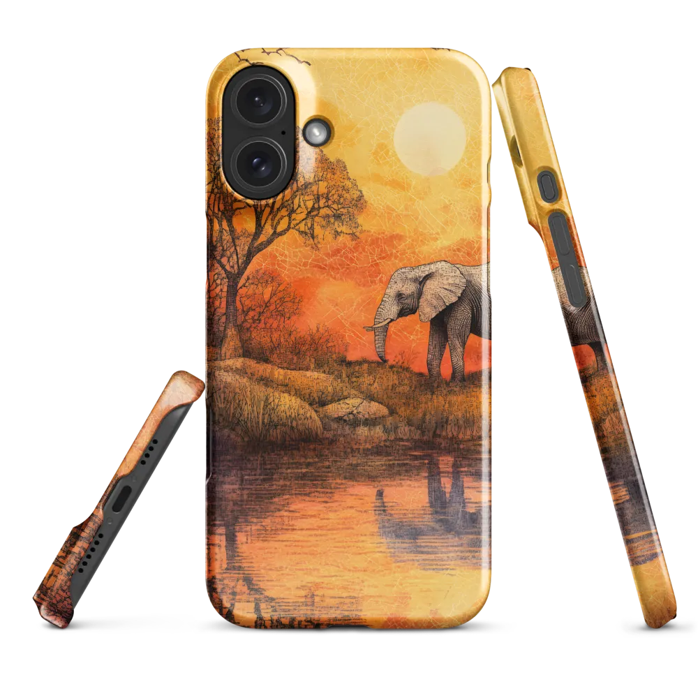 Elephant's Serenity at Dusk