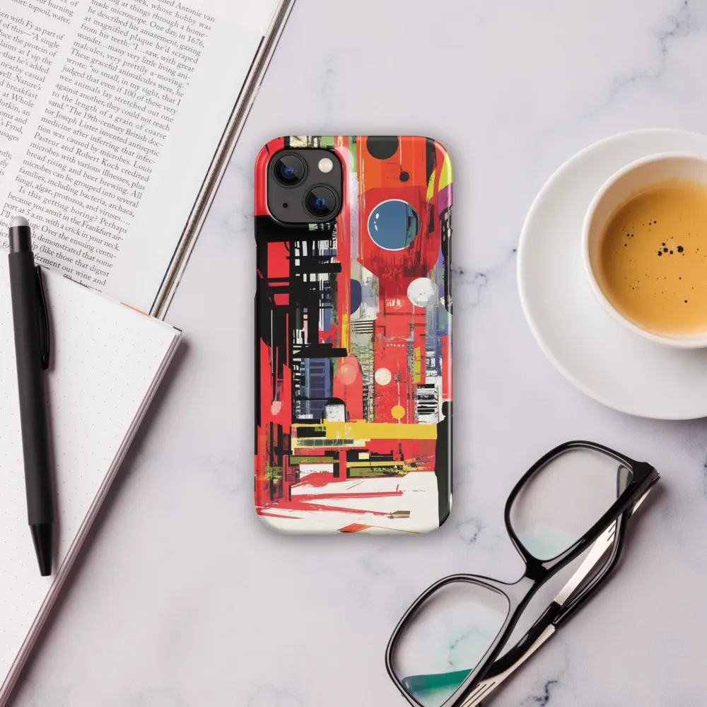 Urban Echoes: A Futuristic Reverie | Phone Case |  14 Plus | Snap Case | Glossy