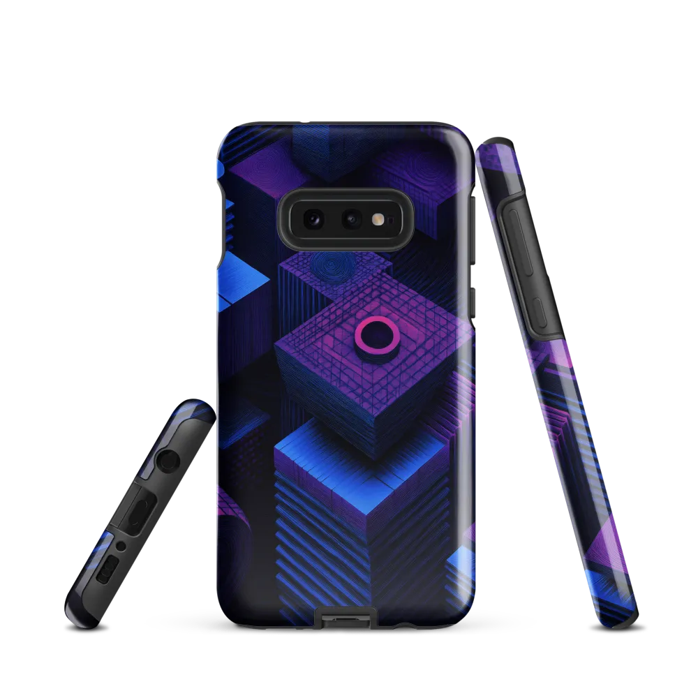 Geometric Dreams in Blue and Purple