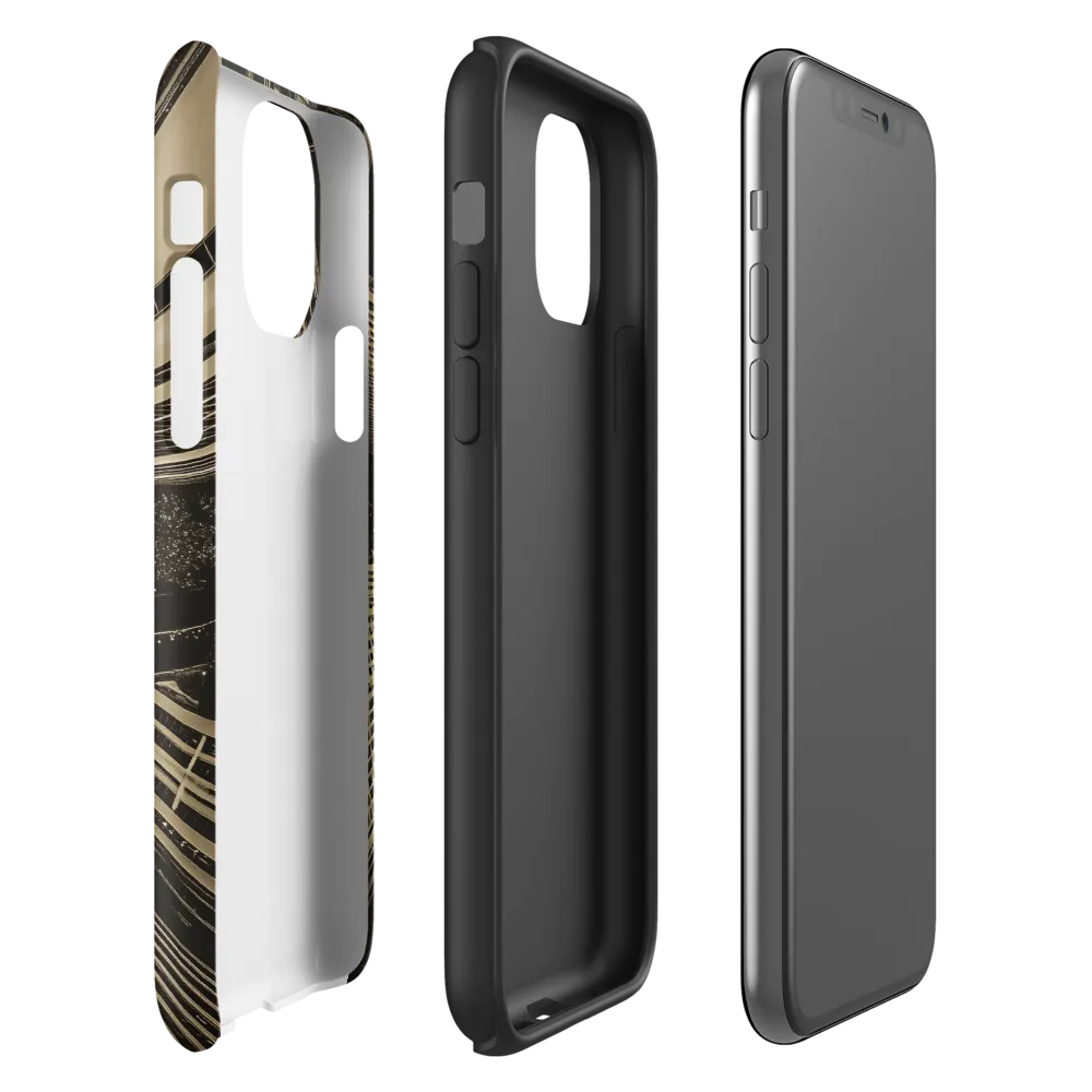 Urban Symphony: Aerial Perspective of City Life | Phone Case |  11 Pro | Tough Case | Matte