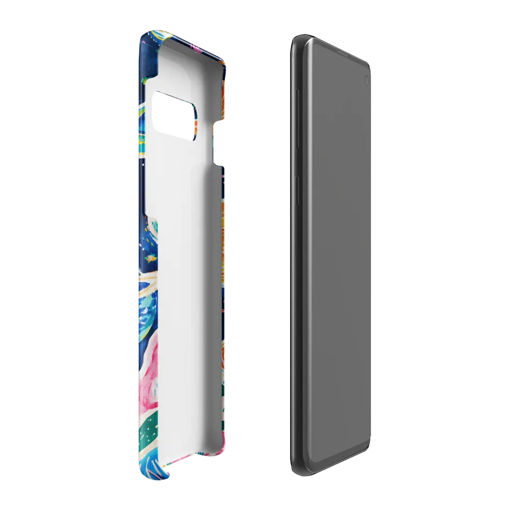 Whimsical Cosmic Landscape | Phone Case |  S10 Plus | Snap Case | Glossy