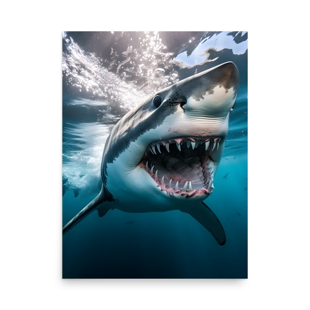 Majesty of the Ocean: The Great White Shark | Poster | 18″×24″