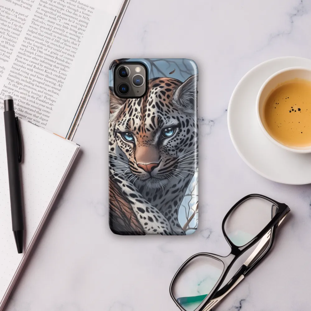 Silent Vigil: The Enigmatic Leopard | Phone Case |  11 Pro Max | Snap Case | Glossy