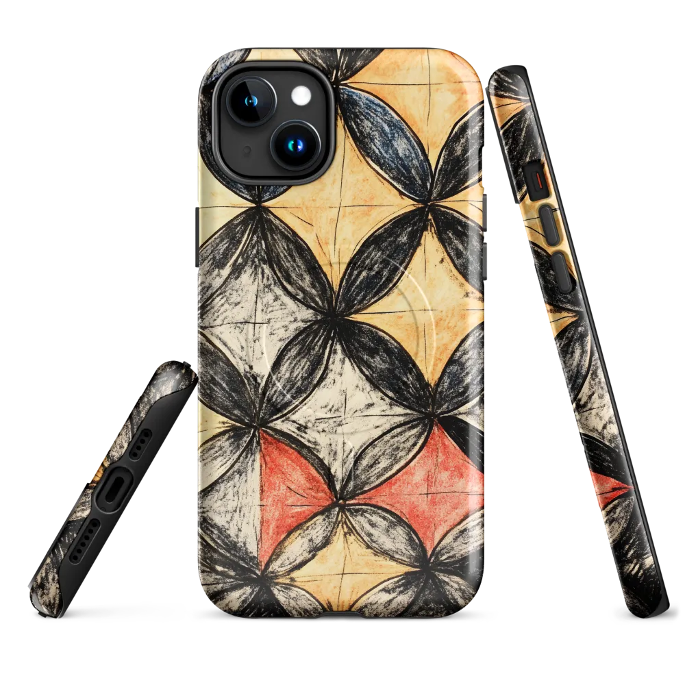 Geometric Harmony | Phone Case |  15 Plus | MagSafe® Tough Case | Glossy