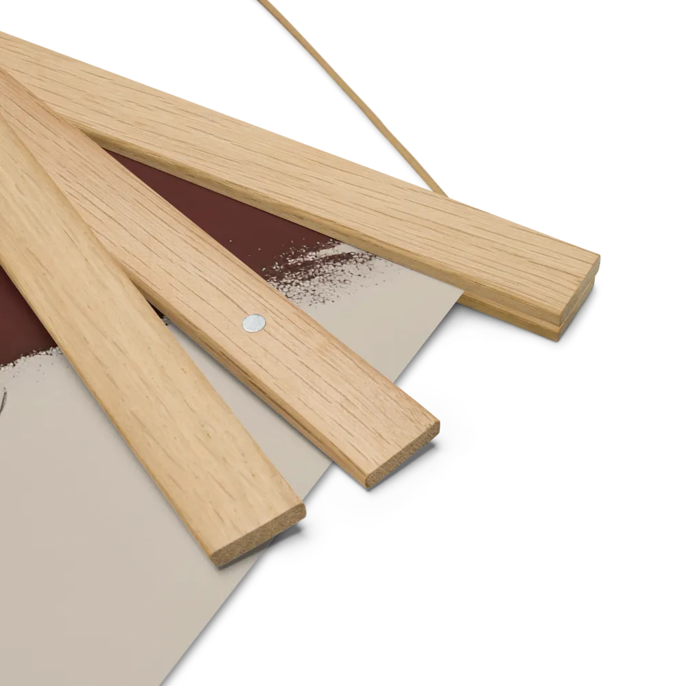 Echoes of Emotion | Poster With Oak Wood Hanger | 14″×14″