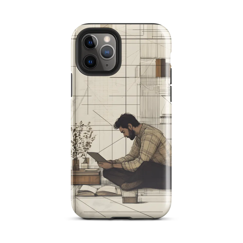 Quiet Reflections in Line | Phone Case |  11 Pro | Tough Case | Glossy
