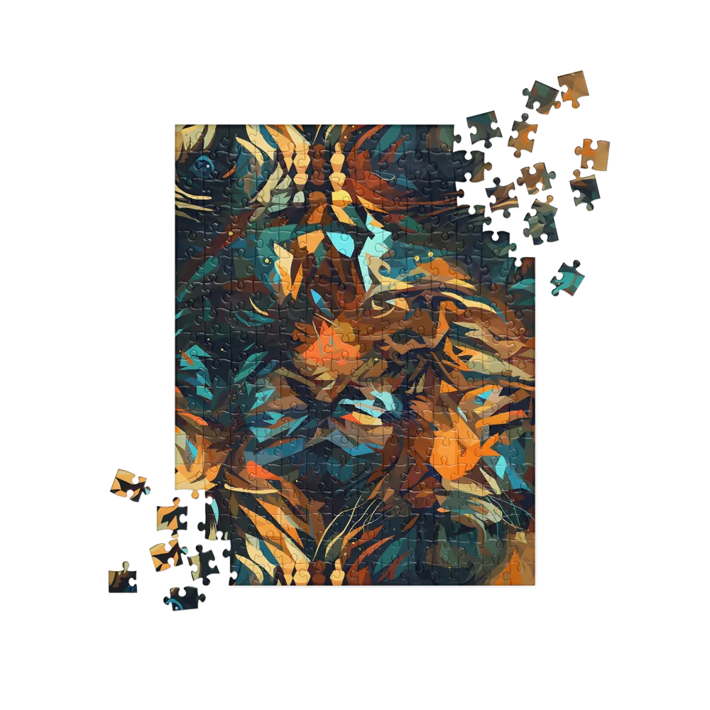 Wild Symphony: Abstract Tigers | Jigsaw Puzzle | 252 pieces