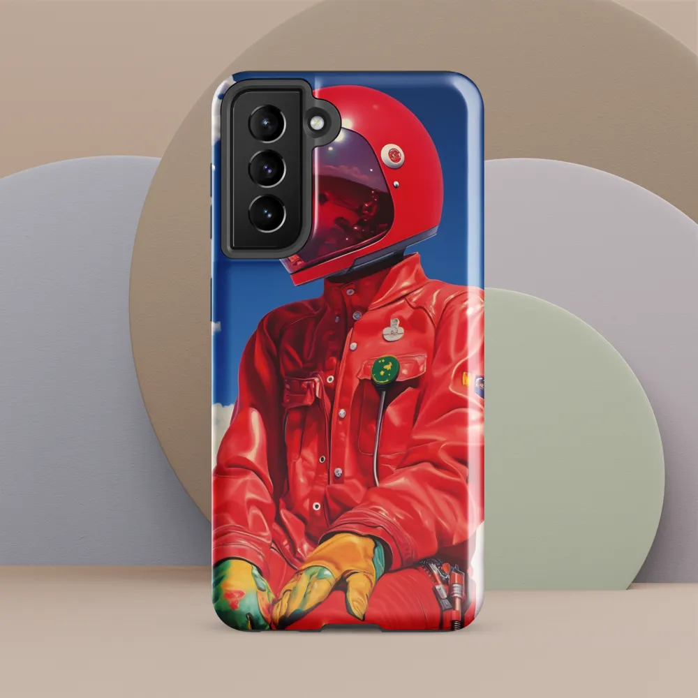 Astronaut in Crimson