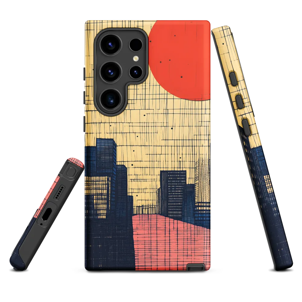 Urban Echoes: A Minimalist Cityscape