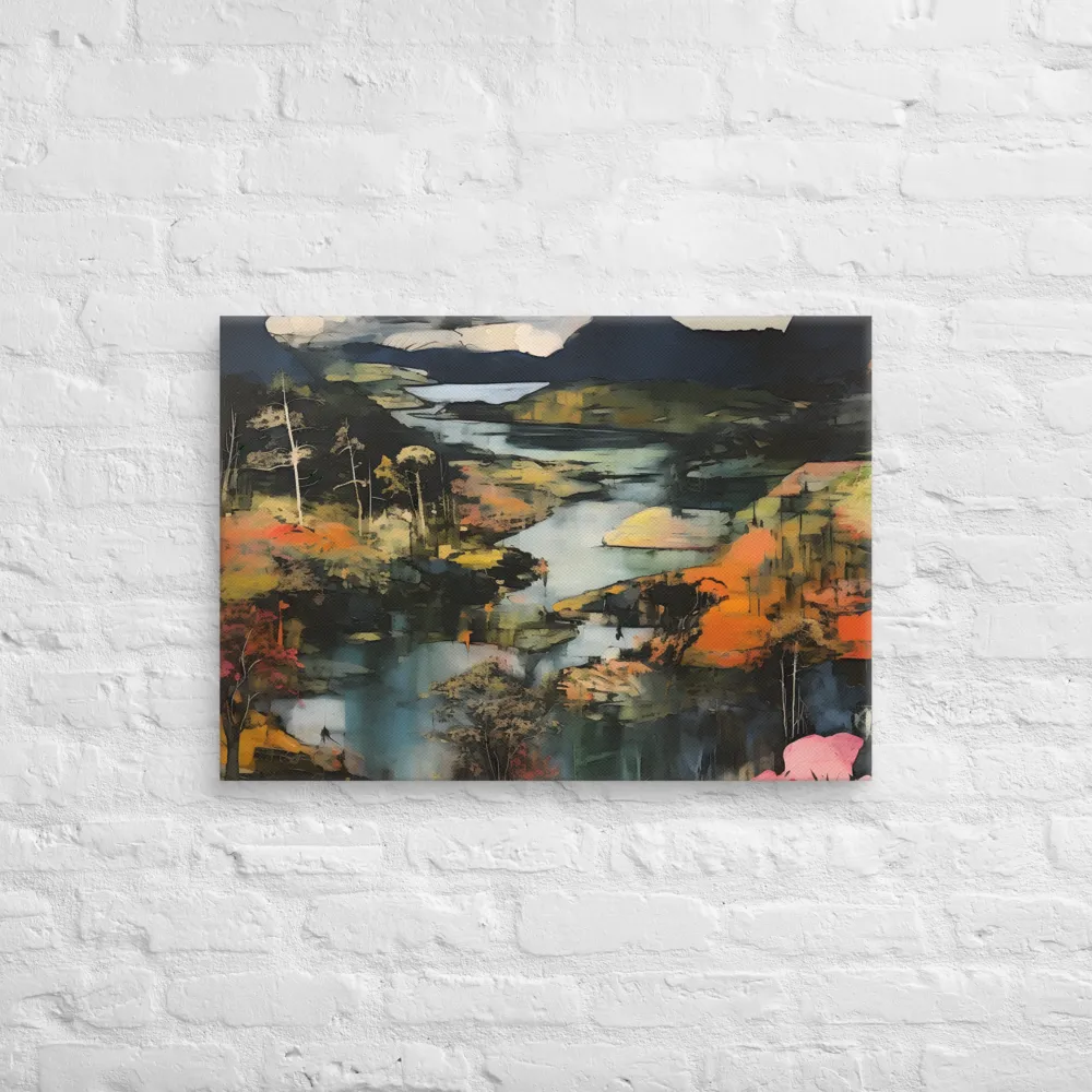 Harmony of Nature: An Abstract Journey | Canvas | 20″×28″