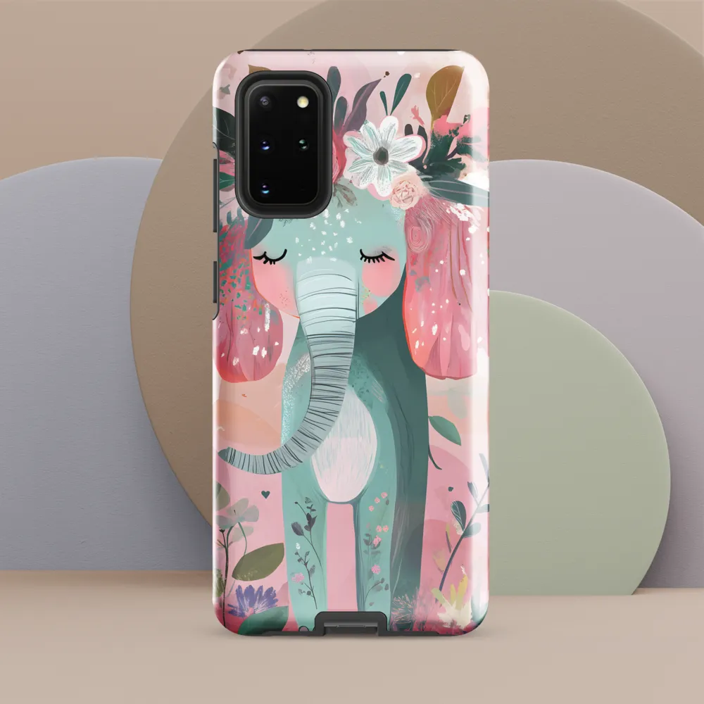 Whimsical Elephant in Bloom