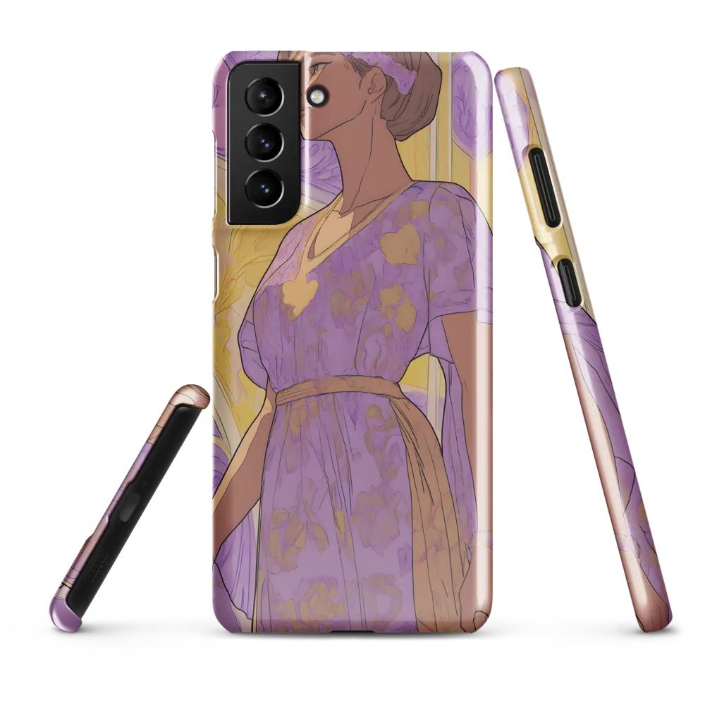 Elegance in Floral Harmony | Phone Case |  S21 Plus | Snap Case | Glossy
