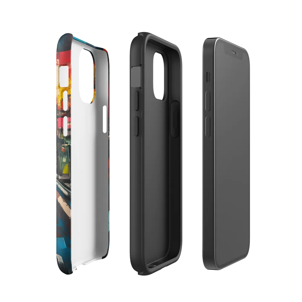 Urban Reflections on a Rainy Night | Phone Case |  12 mini | Tough Case | Matte