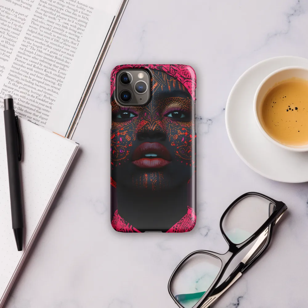 Neon Adornments: A Portrait of Cultural Expression | Phone Case |  11 Pro | Snap Case | Glossy