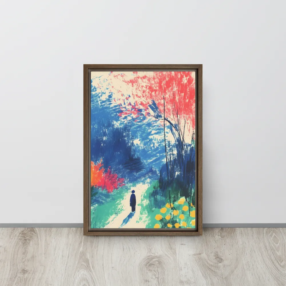 Whispers of Tranquility | Canvas with Brown Frame | 12″×18″