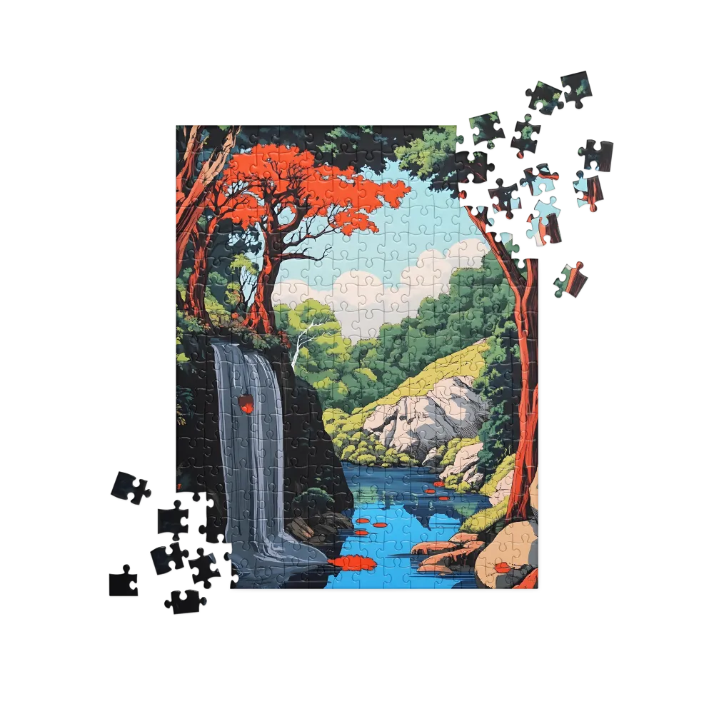 Elysian Cascade | Jigsaw Puzzle | 252/520 pieces