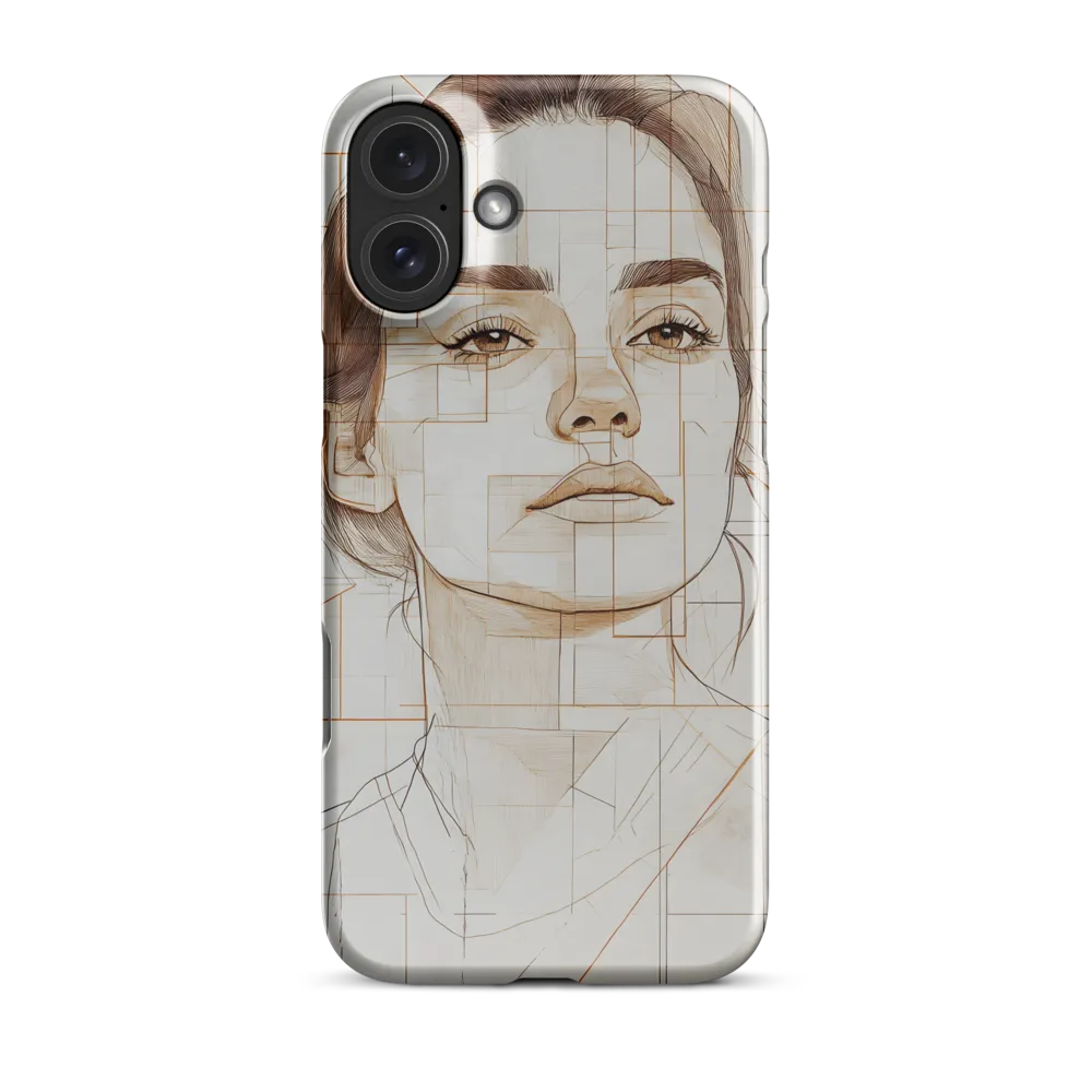 Geometric Serenity: A Minimalist Portrait