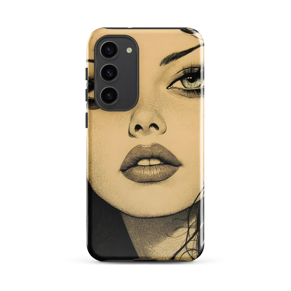 Enigmatic Gaze | Phone Case |  S23 Plus | Tough Case | Glossy