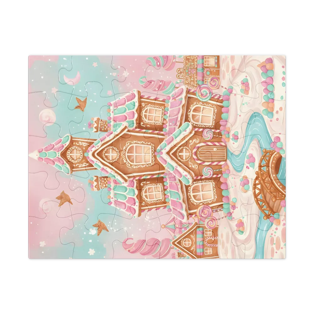 Gingerbread Cottage 
 Jigsaw Puzzle in Tin Box