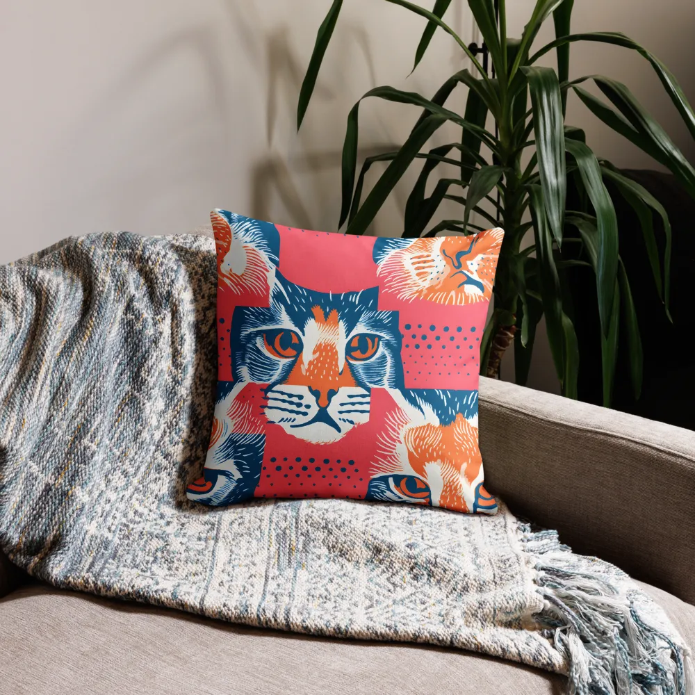 Feline Fantasia | Pillow | 18″×18″