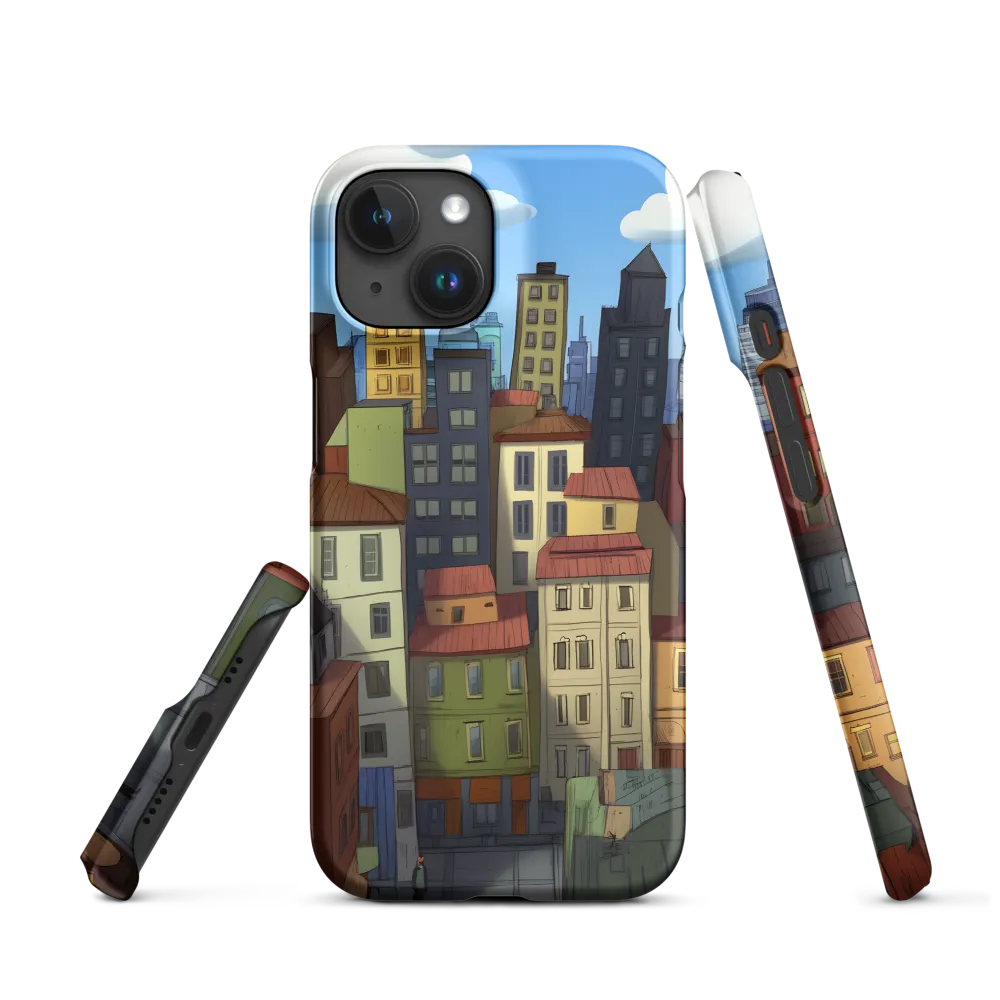 Urban Symphony: A Colorful Cityscape | Phone Case |  15 | Snap Case | Matte