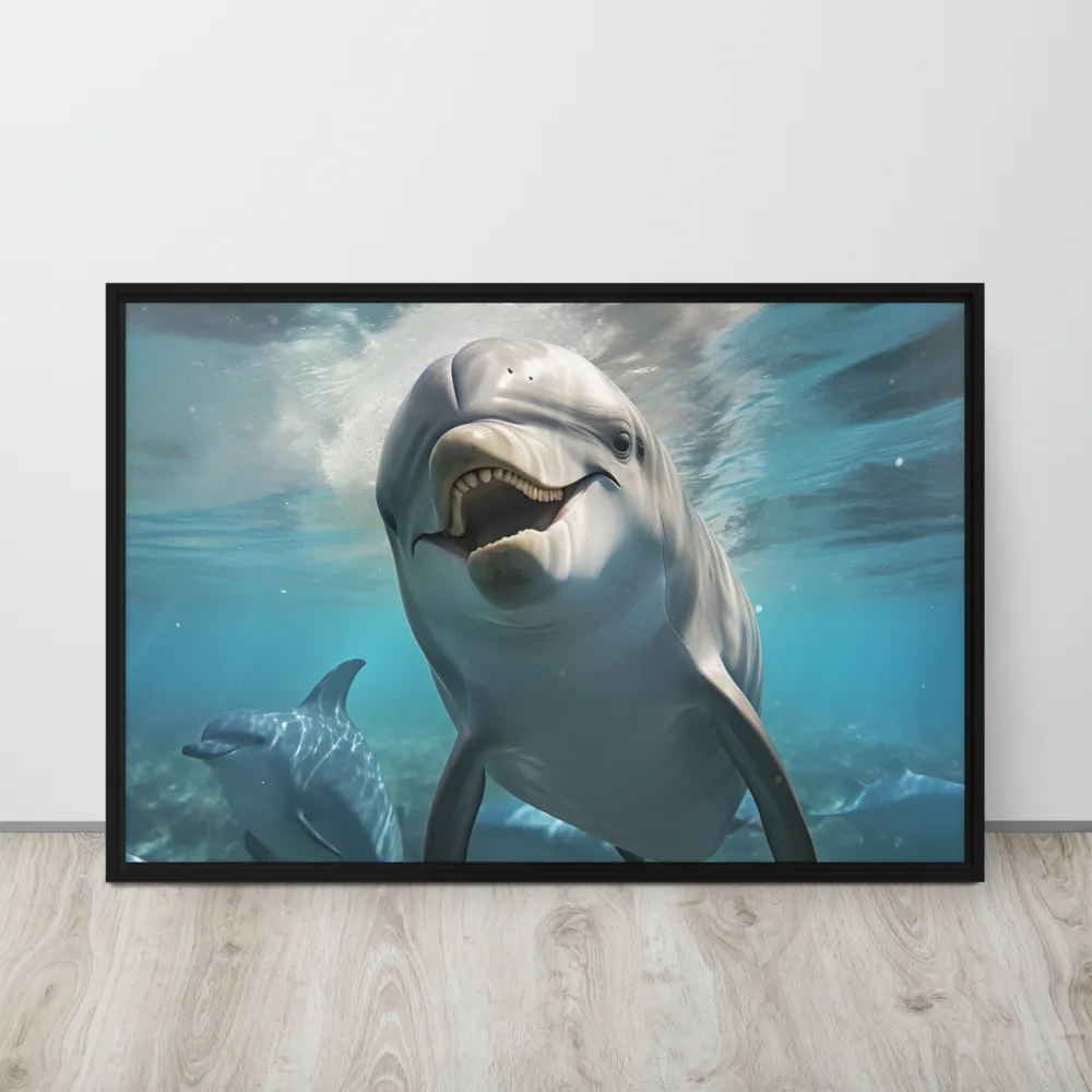 Beneath the Waves: A Dolphin's Dance
