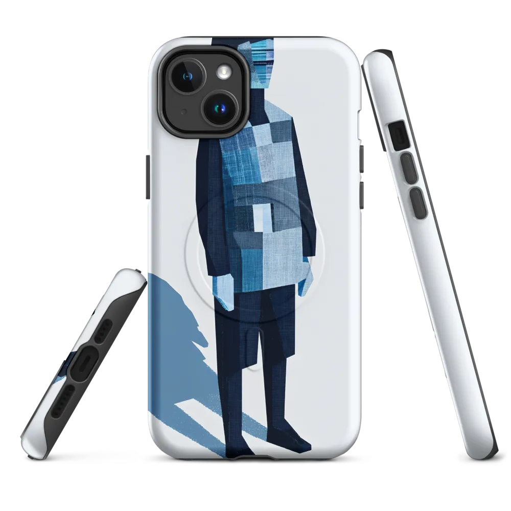 Patchwork Figure in Blue