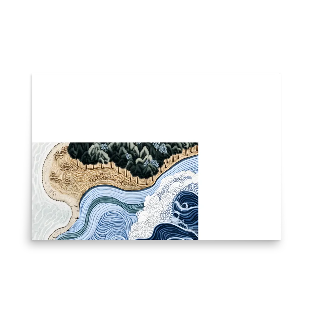 Oceanic Harmony: A Tranquil Landscape | Poster | 24″×36″