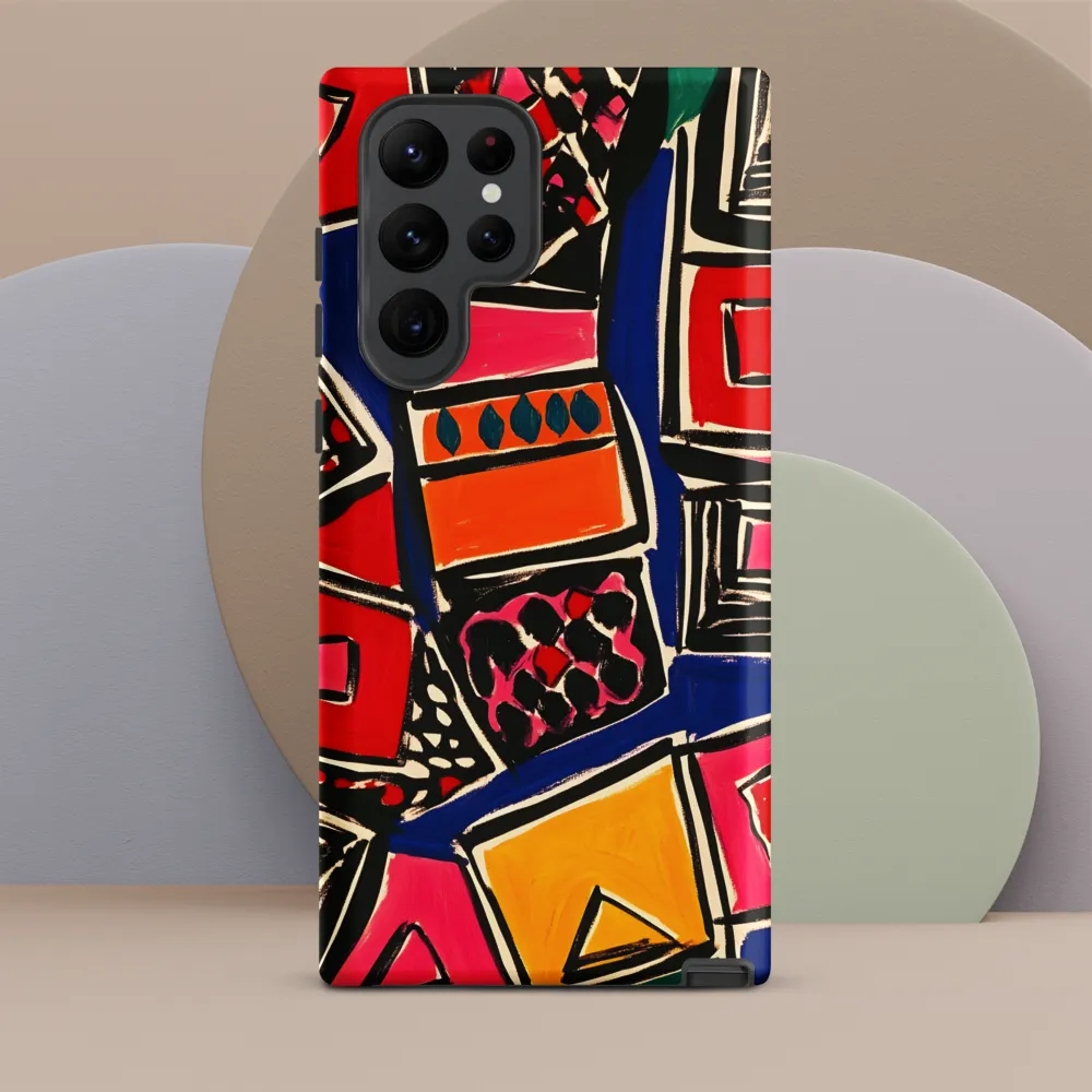 Dynamic Geometric Harmony | Phone Case |  S22 Ultra | Tough Case | Matte
