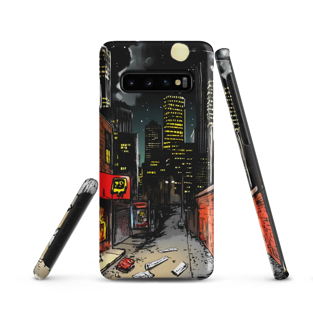 Nocturnal Cityscape: The Hidden Alley | Phone Case |  S10 | Snap Case | Matte