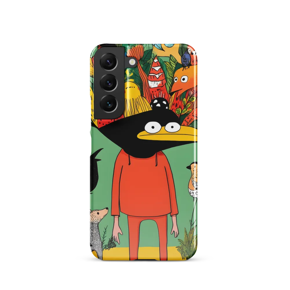 Whimsical Encounter in a Colorful Jungle