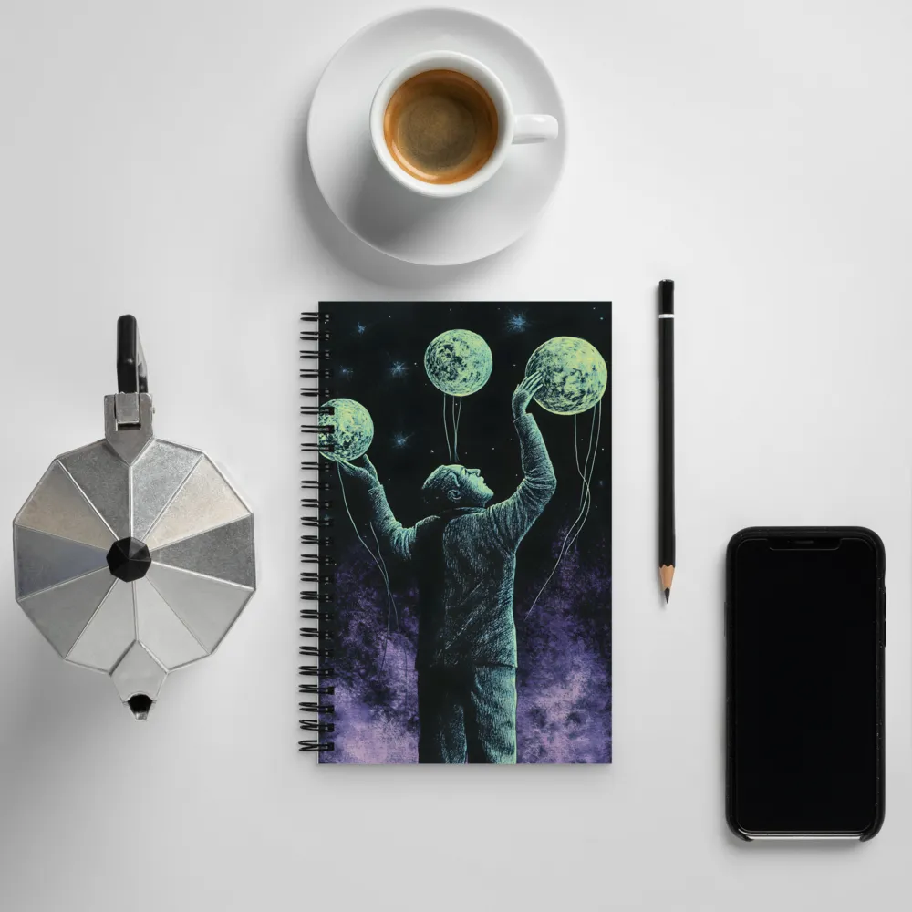 Reaching for the Moons | Spiral Notebook