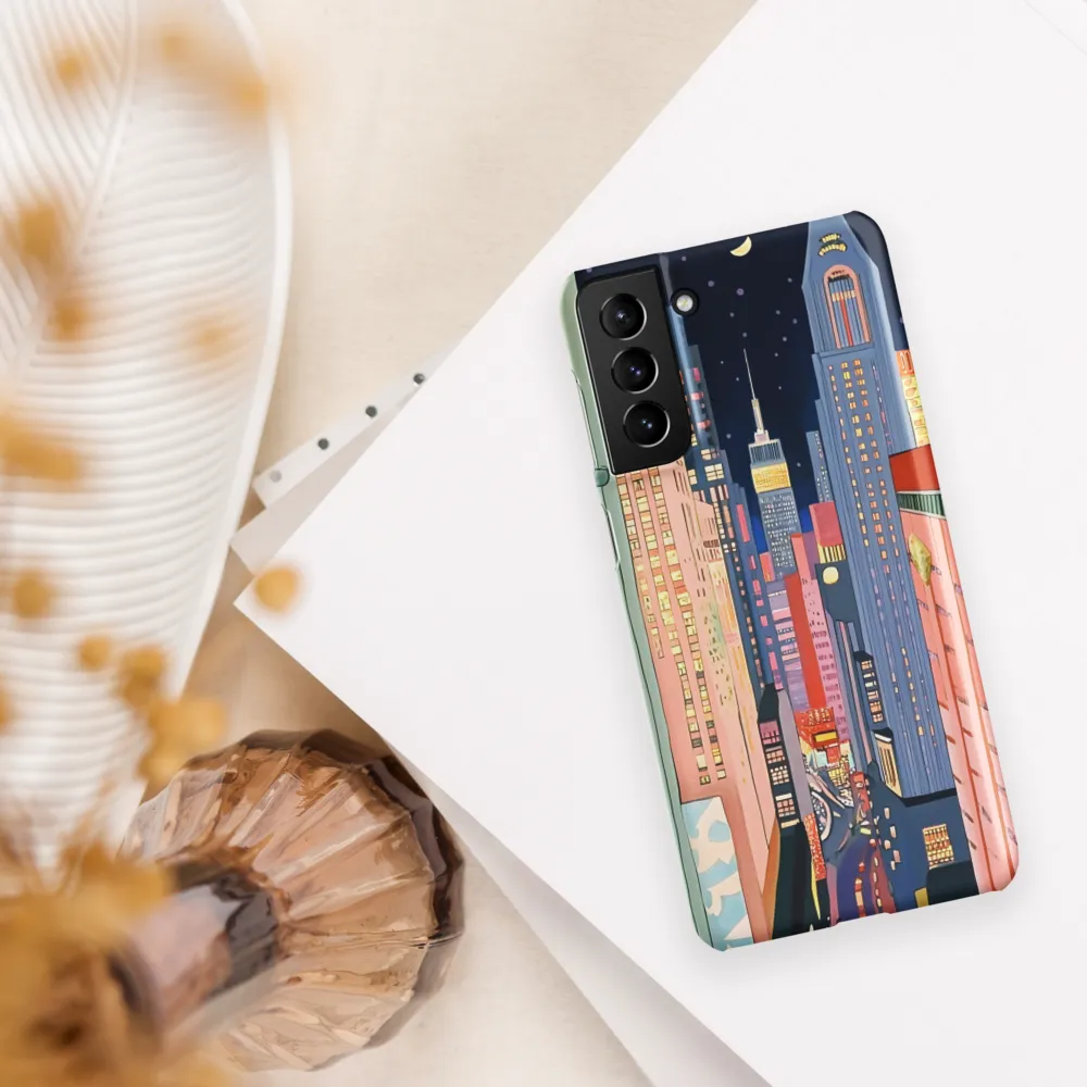 Urban Dreamscape: A Pop Art Night | Phone Case |  S21 Plus | Snap Case | Matte
