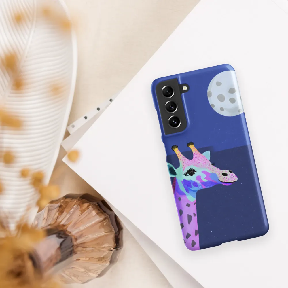 Whimsical Giraffe Under the Stars