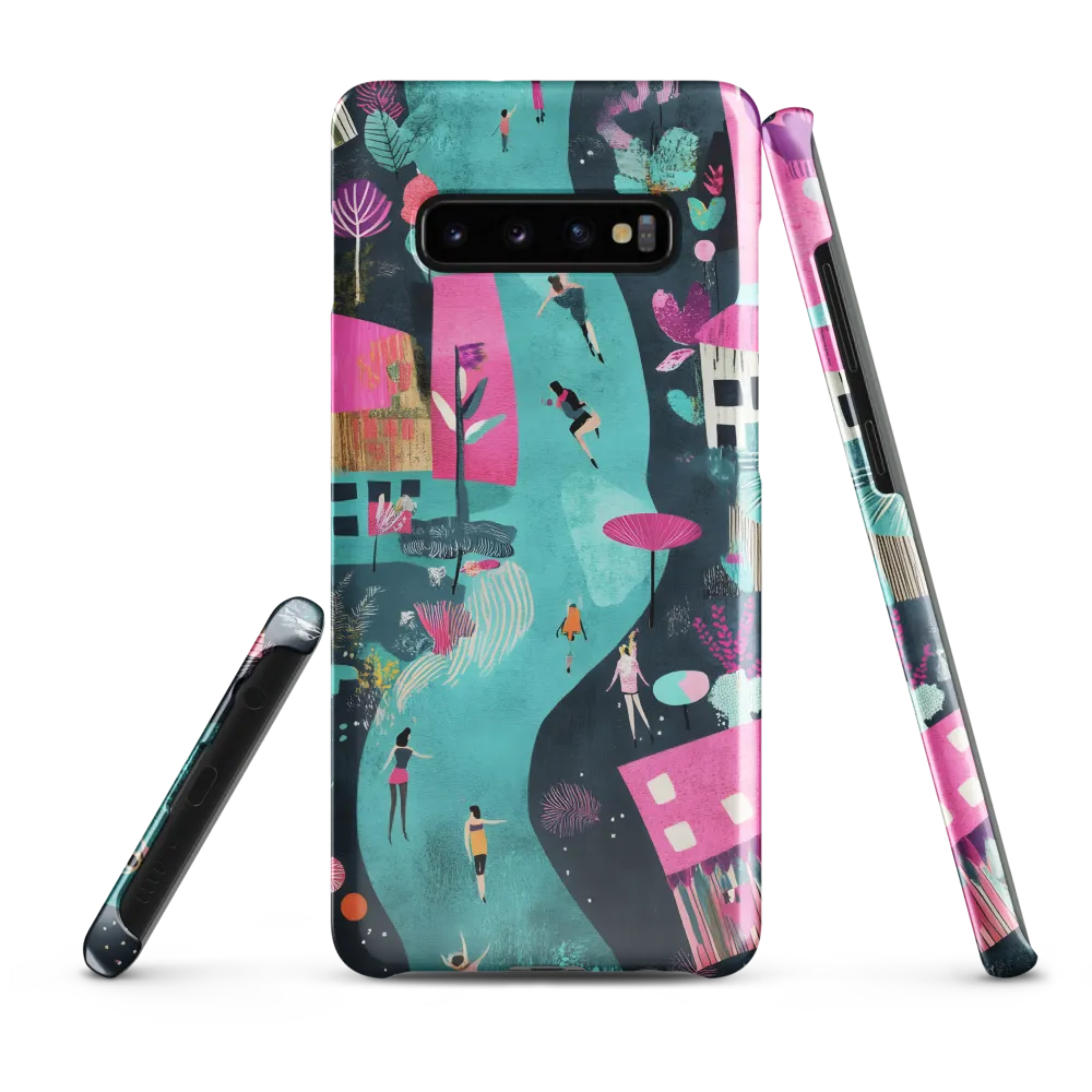 Whimsical Journey Through a Vibrant Landscape | Phone Case |  S10 Plus | Snap Case | Glossy