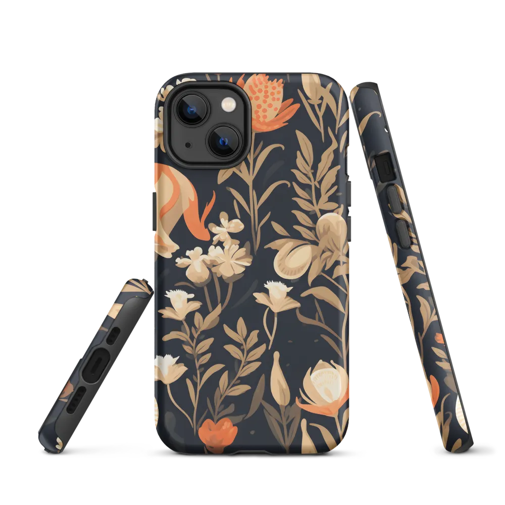 Floral Harmony: A Dance in the Dark