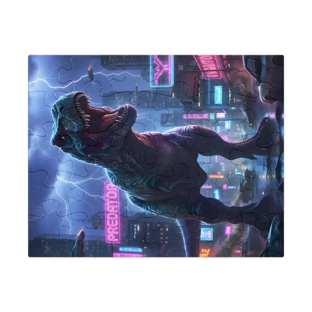 Neon Tyrant 
 Jigsaw Puzzle in Tin Box