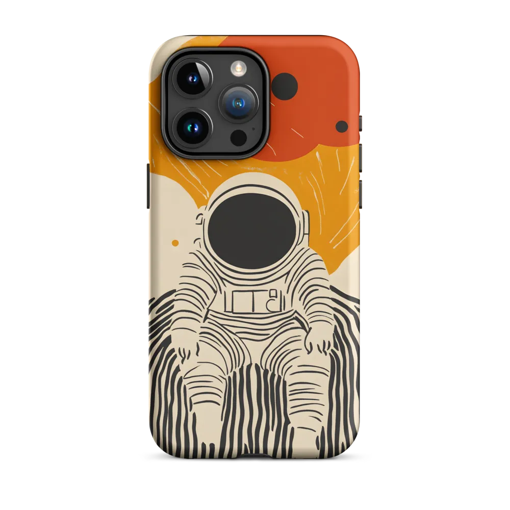 Astronaut in Cosmic Thoughts | Phone Case |  15 Pro Max | Tough Case | Matte