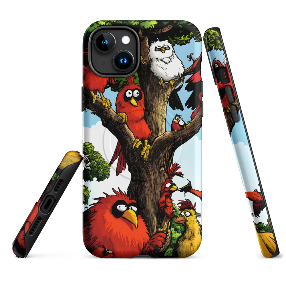 Whimsical Avian Gathering