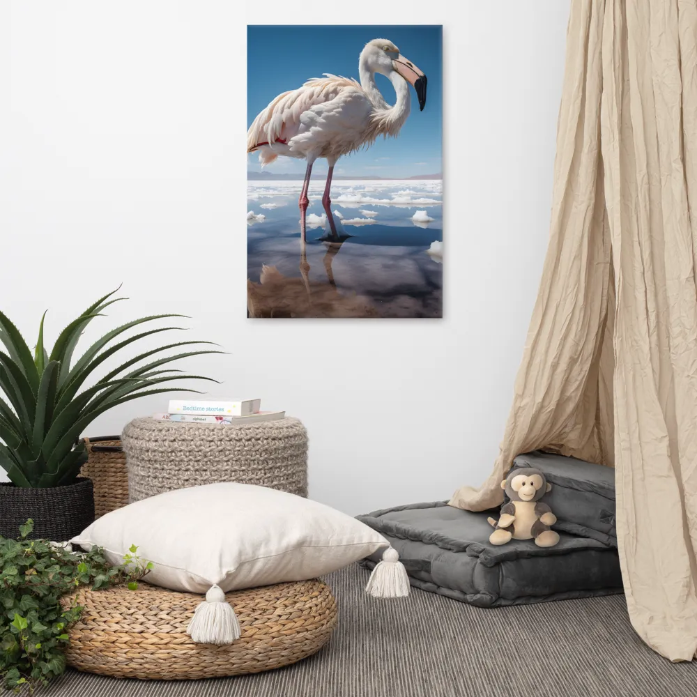Graceful Solitude of a Flamingo