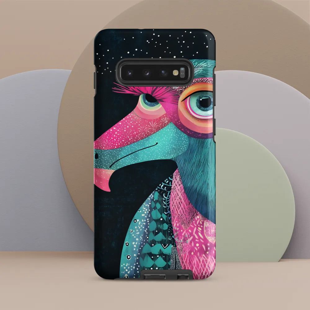 Whimsical Vulture: A Dance of Colors