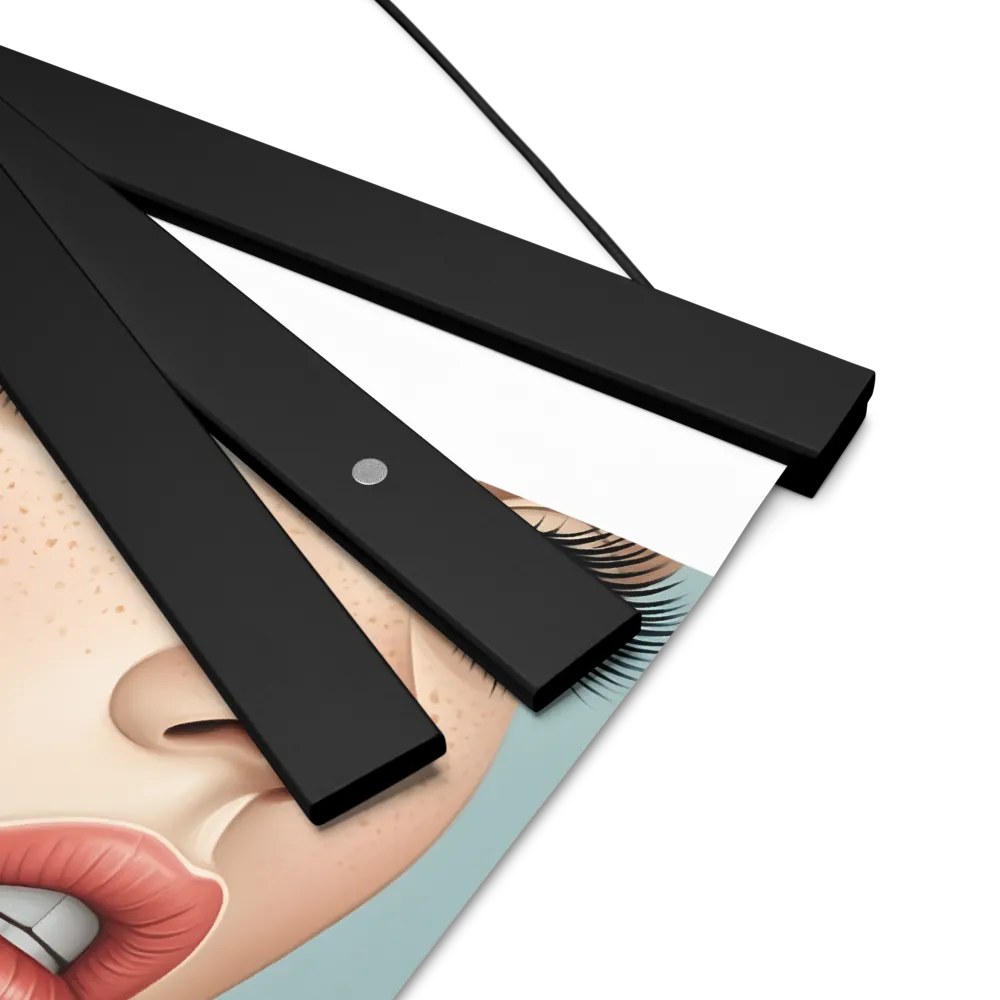 Intriguing Elegance | Poster With Black Wood Hanger | 8″×10″