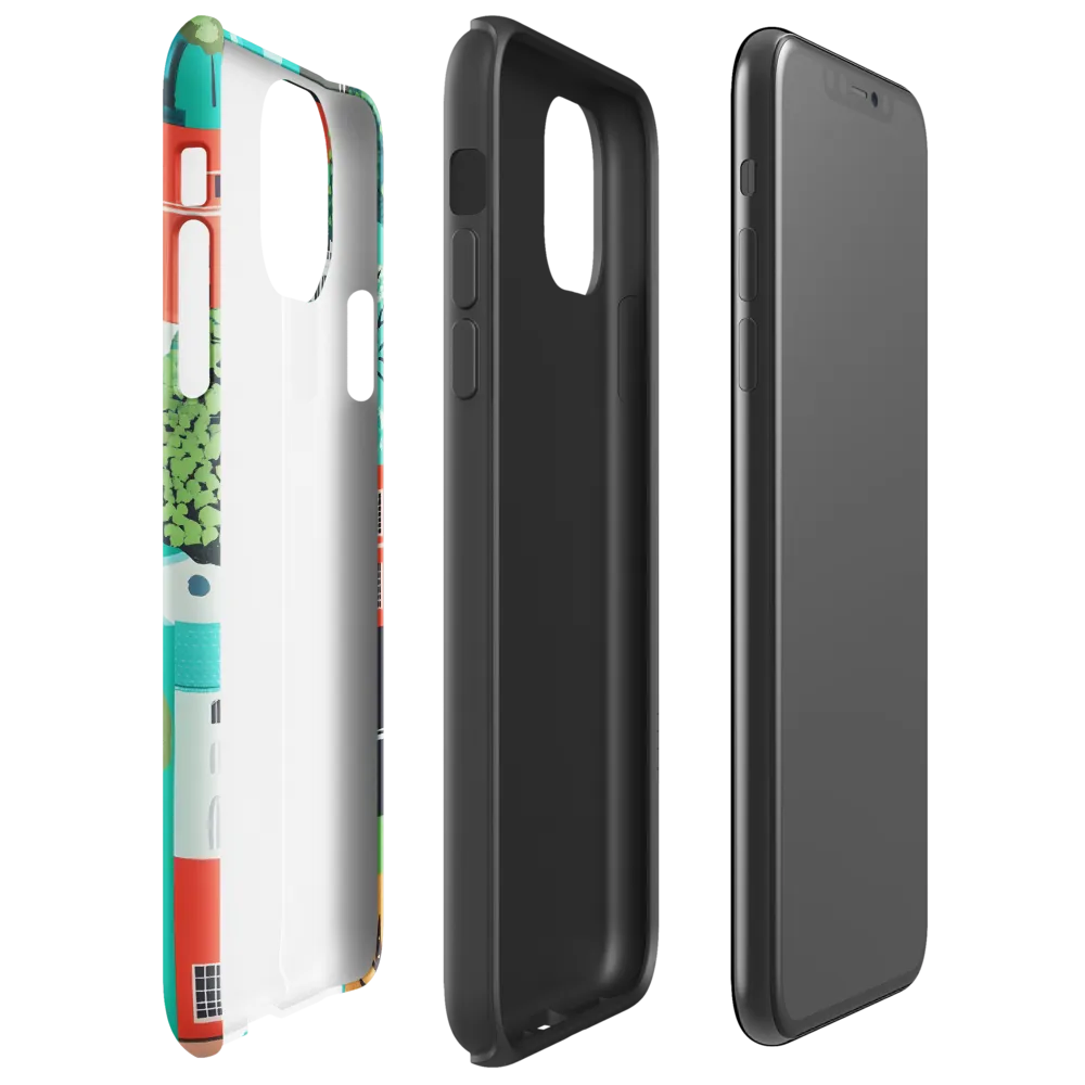 A Colorful Urban Symphony | Phone Case |  11 Pro Max | Tough Case | Glossy