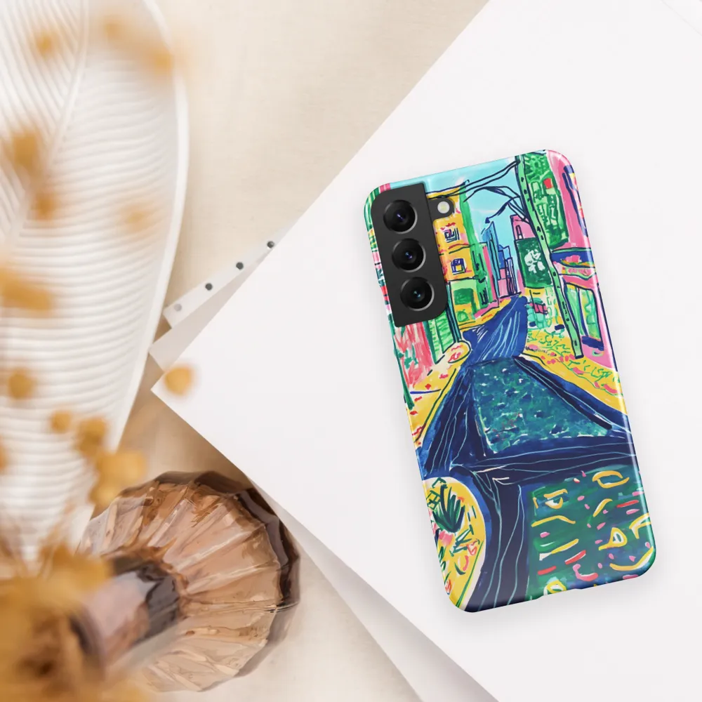Dreamy Street in Vibrant Hues