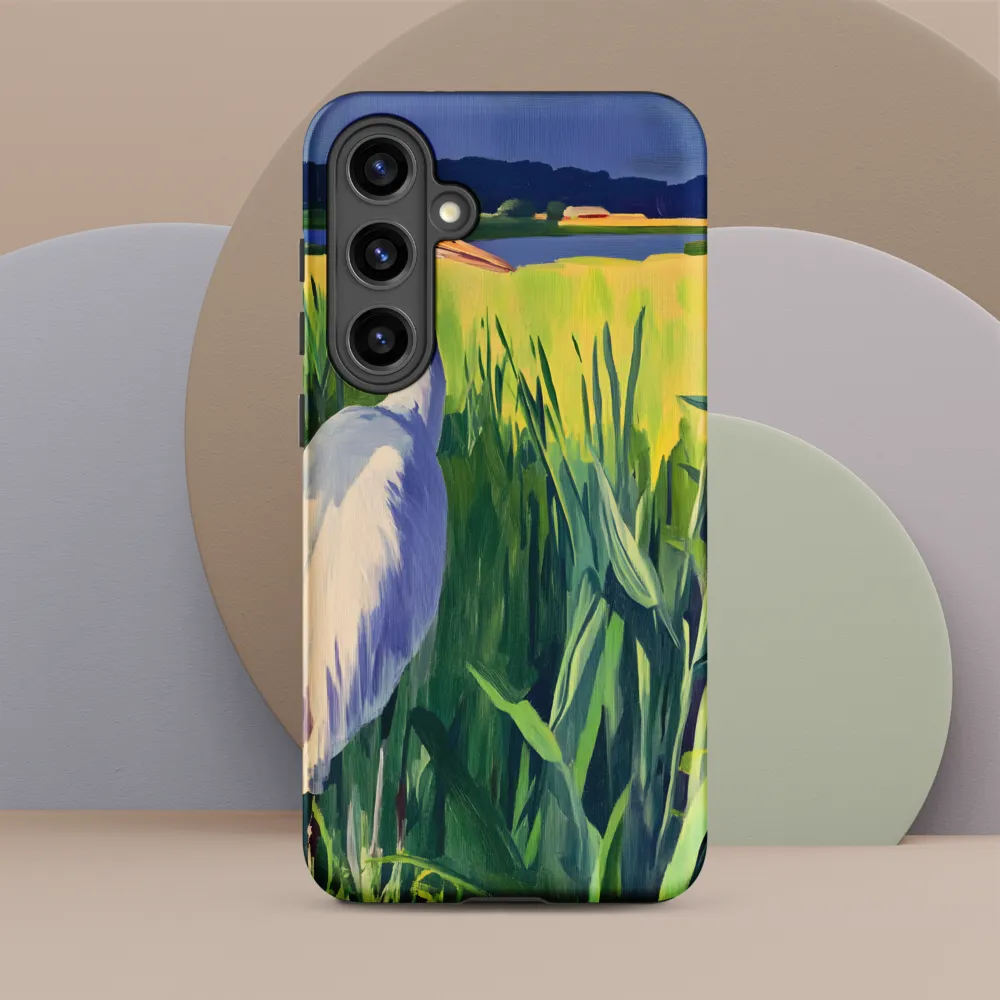 Graceful Presence: The Heron in the Meadow