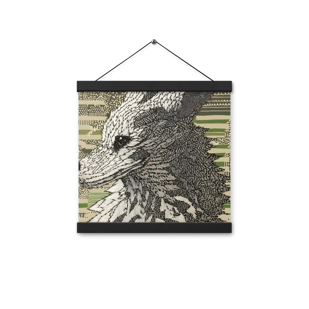 Reflections of the Forest | Poster With Black Wood Hanger | 12″×12″