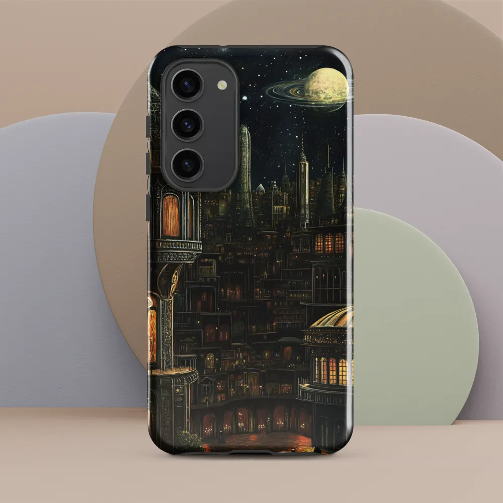 Celestial Enigma: A Surreal Cityscape