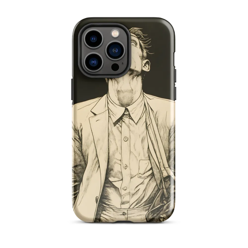 Desperate Gaze | Phone Case |  14 Pro Max | Tough Case | Glossy