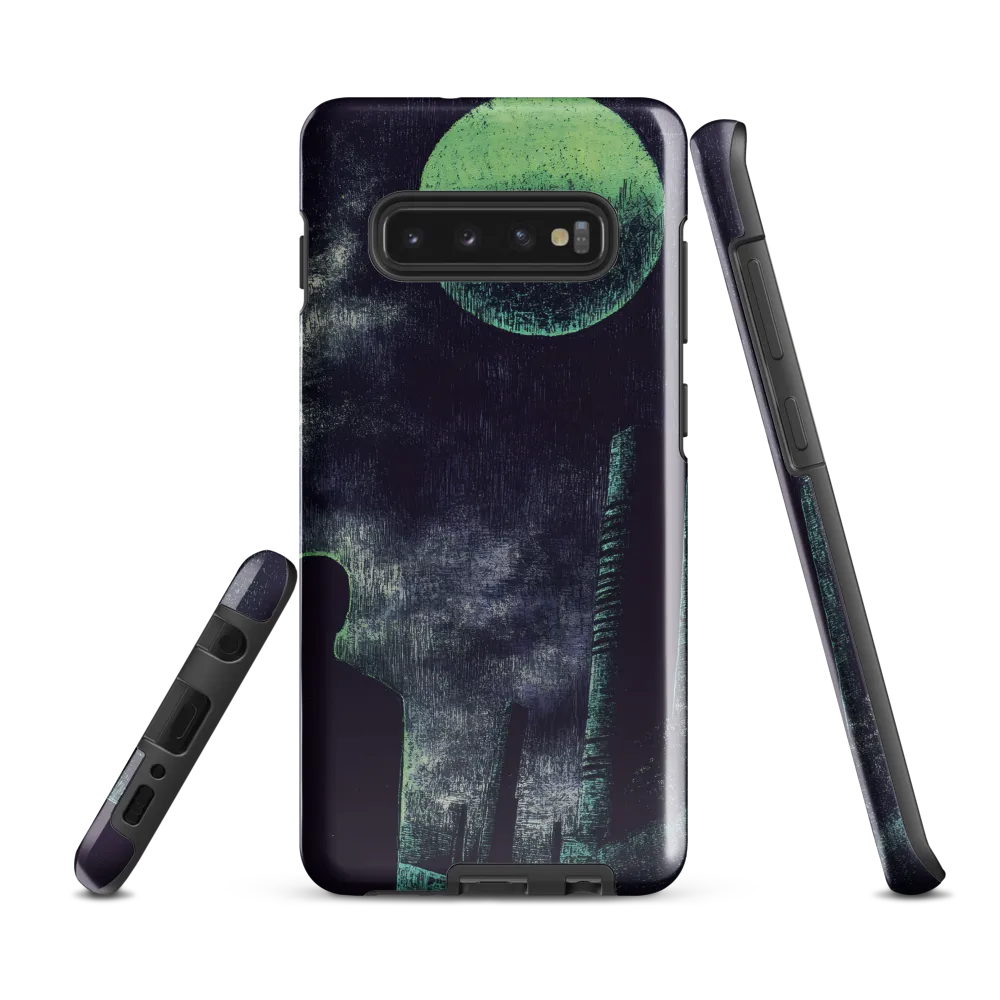 Lunar Solitude | Phone Case |  S10 Plus | Tough Case | Glossy